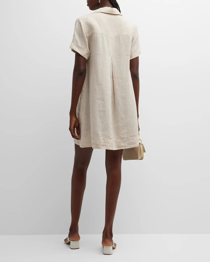 Marcia Linen Dress - Natural