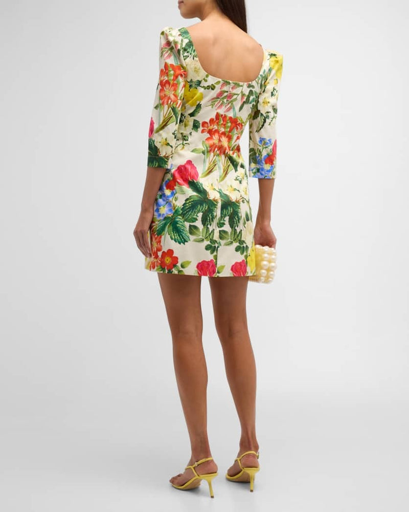 Cara Cara Belinda Dress - Egret Kingston Floral