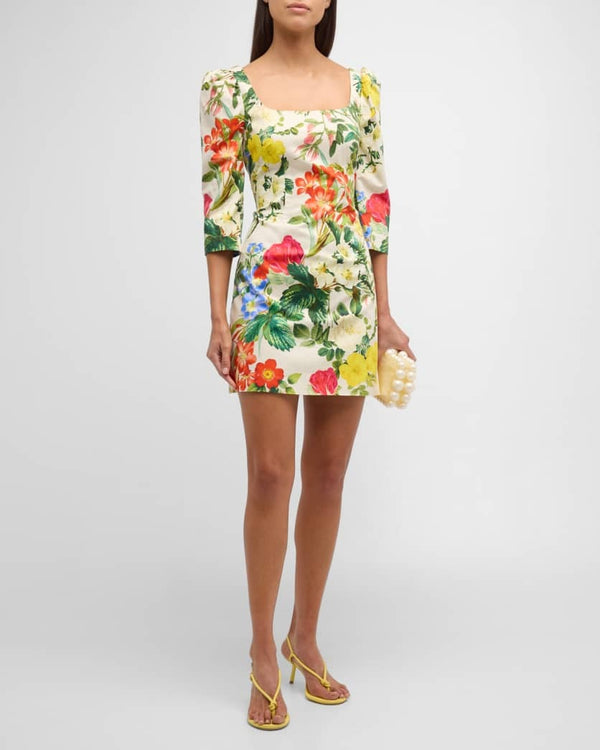 Cara Cara Belinda Dress - Egret Kingston Floral