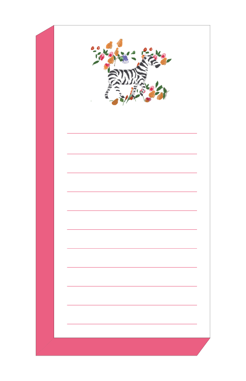 Zebra Shopping List by Dana Gibson