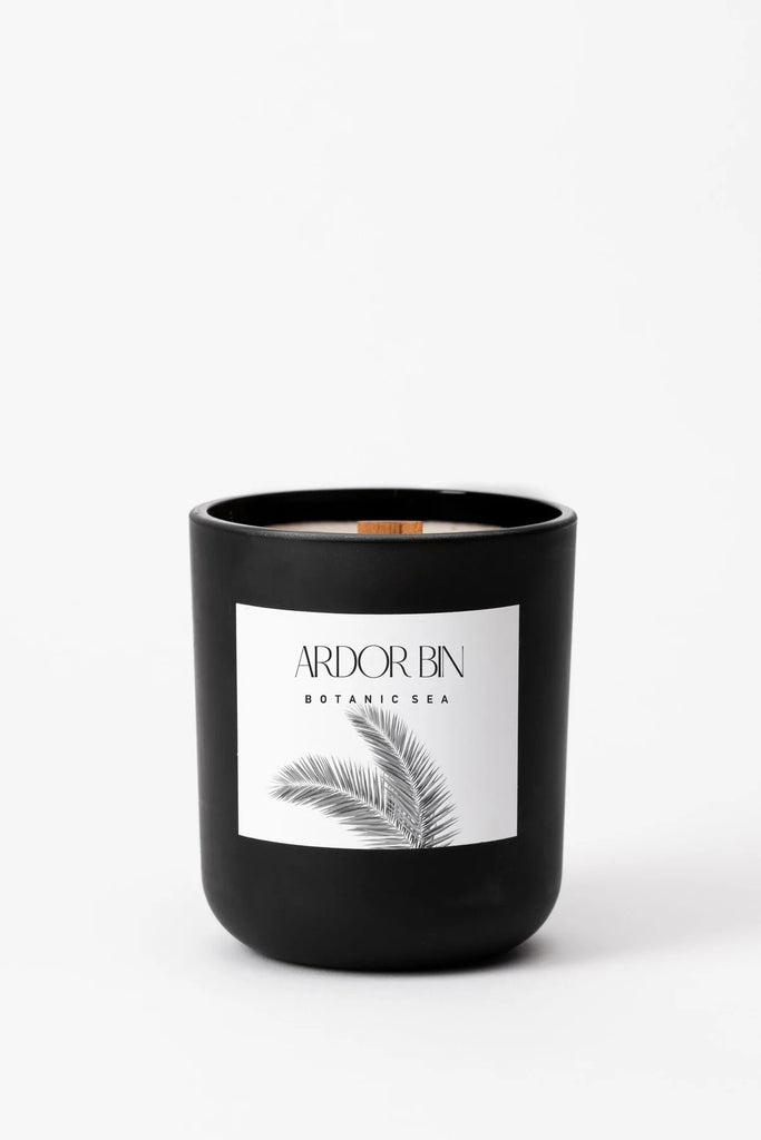 Ardor Bin Wood Wick Botanical Candle - Botanic Sea