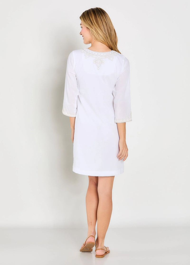 Bella Tu Delia Tunic Dress - White