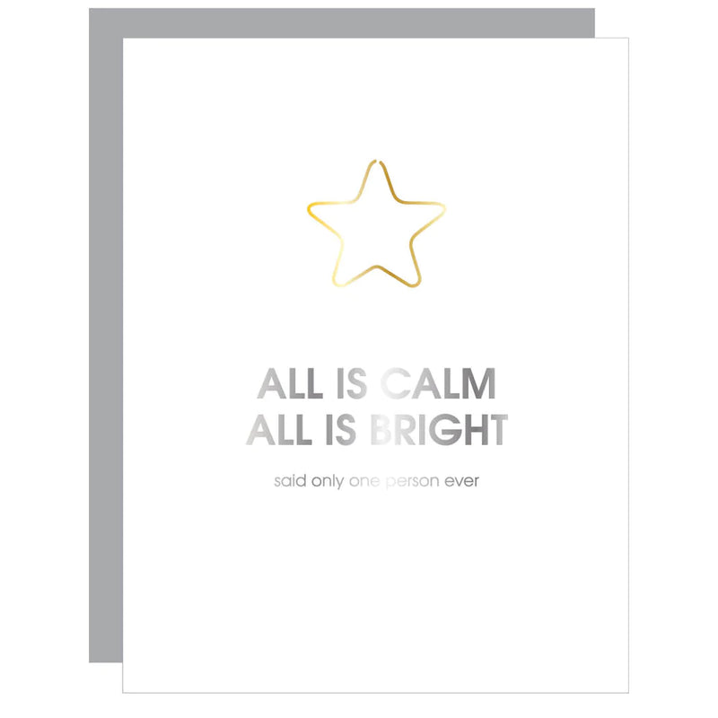 Chez Gagne All is Calm Card