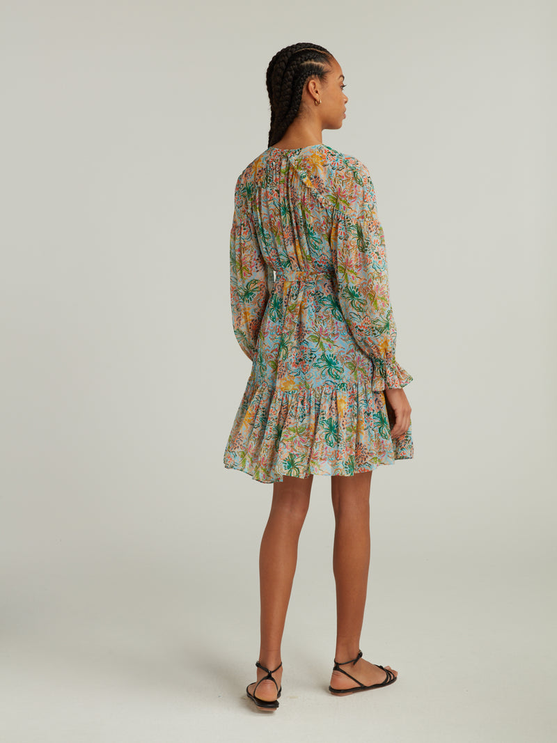 Saloni Pixie Dress - Orchard Sky