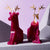 54 Celsius PyroPet Reindeer Candle - Burgundy