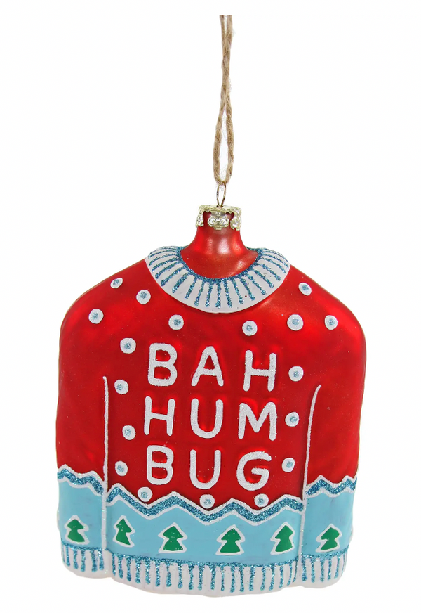 Humbug Sweater - Ornament - Red