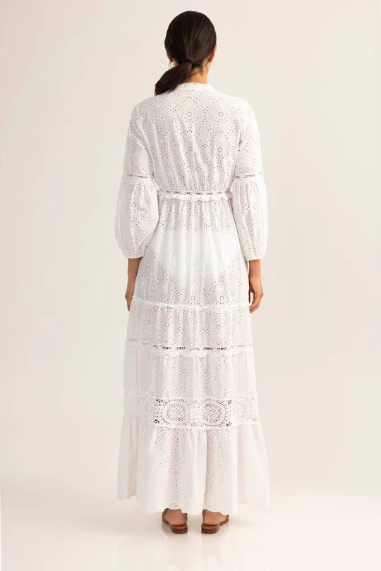Santorini Dress - Optic White