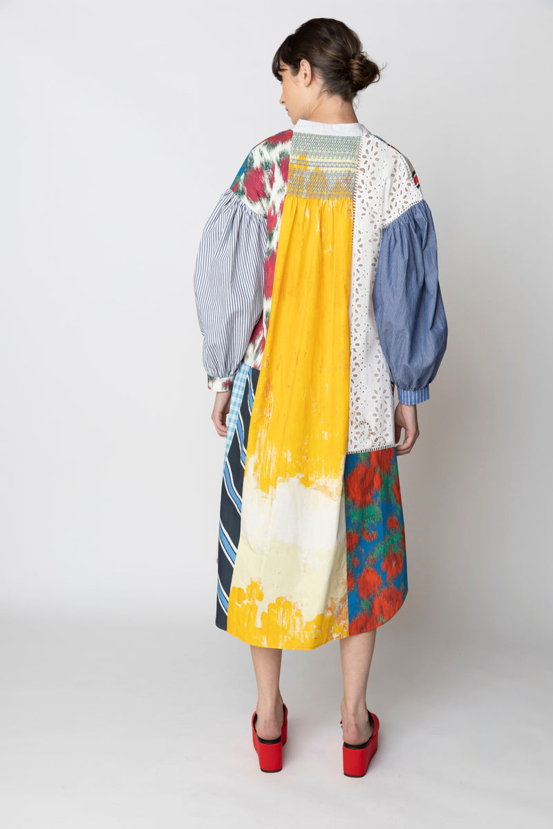 Hope for Flowers Patchwork Shirtdress