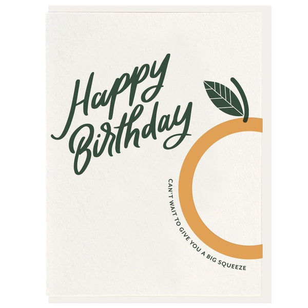 Dahlia Press Squeeze Birthday Card