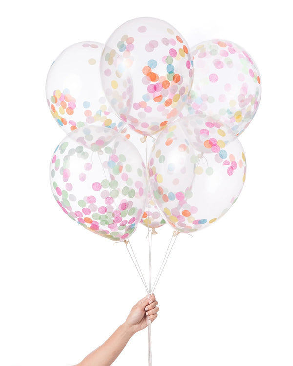 Knot & Bow Pre-Filled Confetti Balloons - Multicolor
