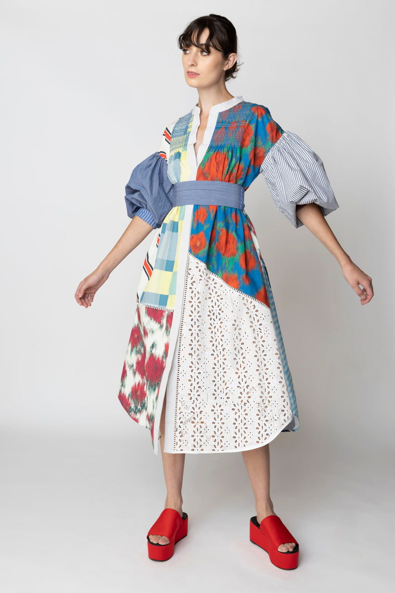 Hope for Flowers Patchwork Shirtdress