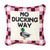 Furbish Studio No Ducking Way Needlepoint Pillow