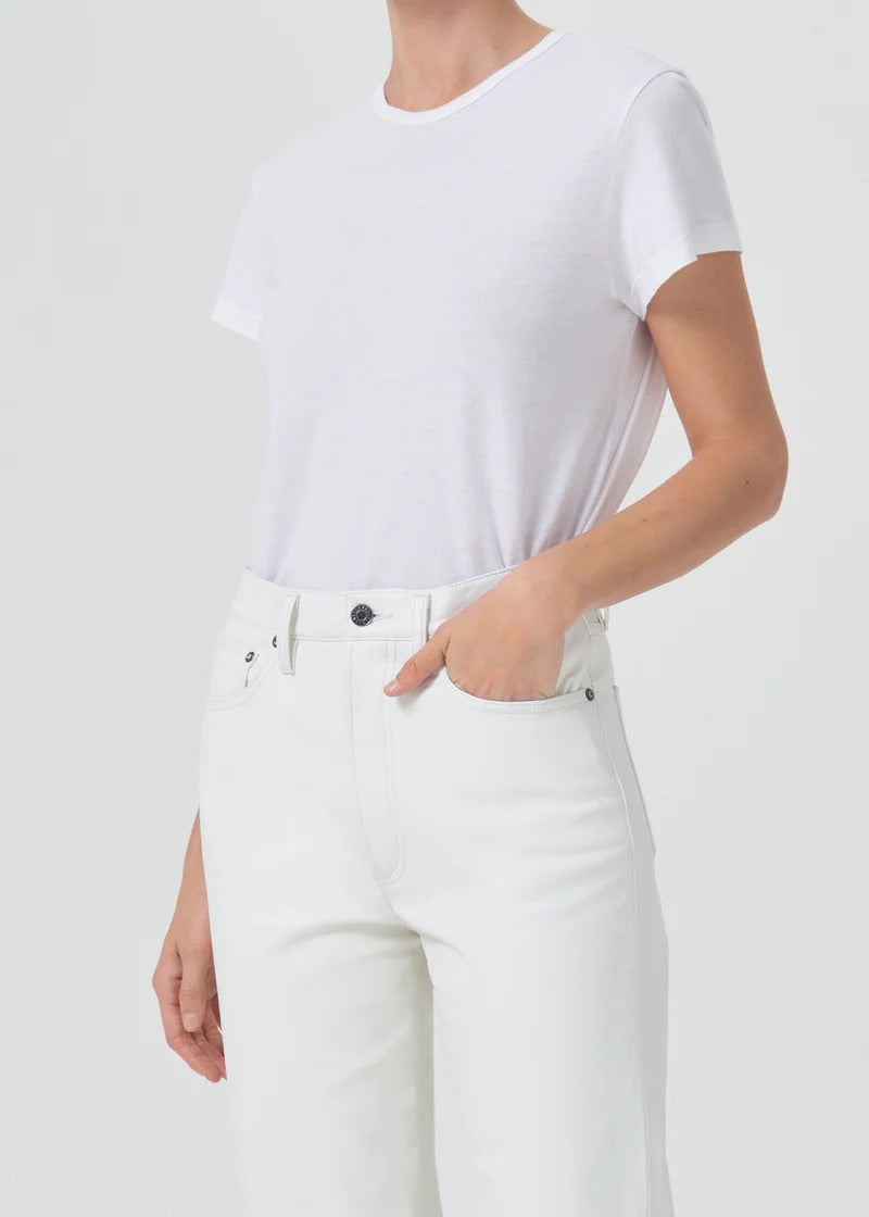 AGOLDE Drew Tee - White