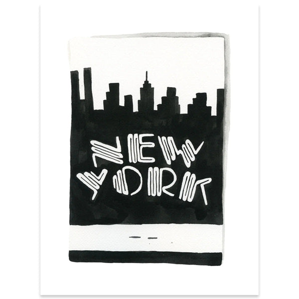 New York City Matchbook Print
