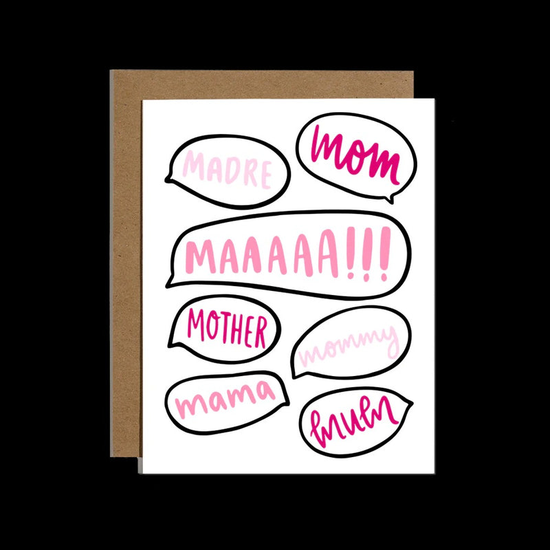 Brittany Paige Mom Word Bubbles Card