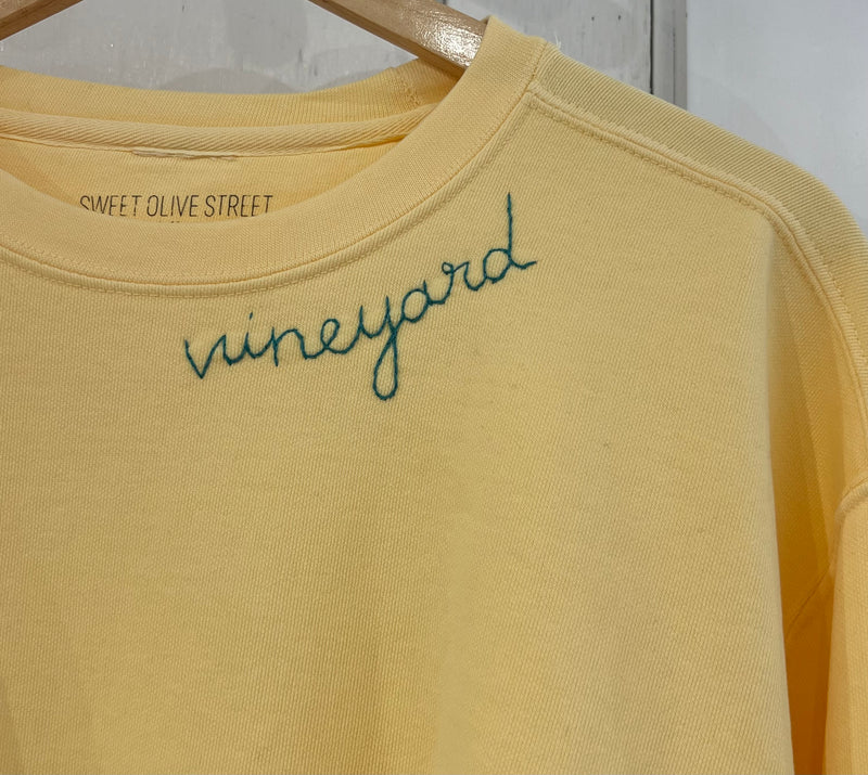 Sweet Olive Street Vineyard Script Sweatshirt