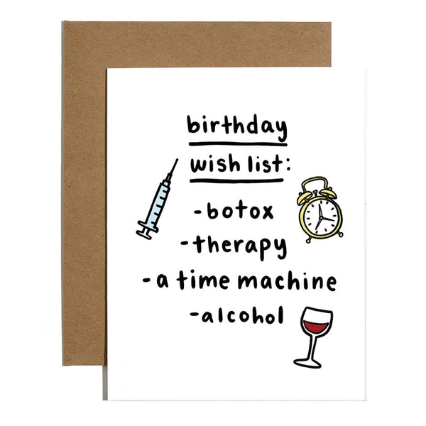 Brittany Paige Birthday Wish List Card