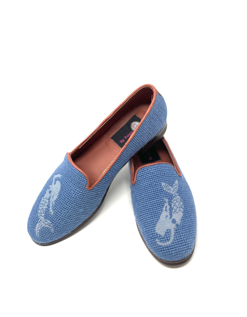 Nell Mermaid Needlepoint Loafers