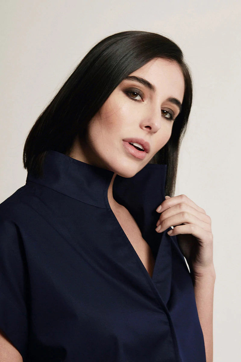Sarah Alexandra Cap Sleeve: Midnight in Manhattan - Navy