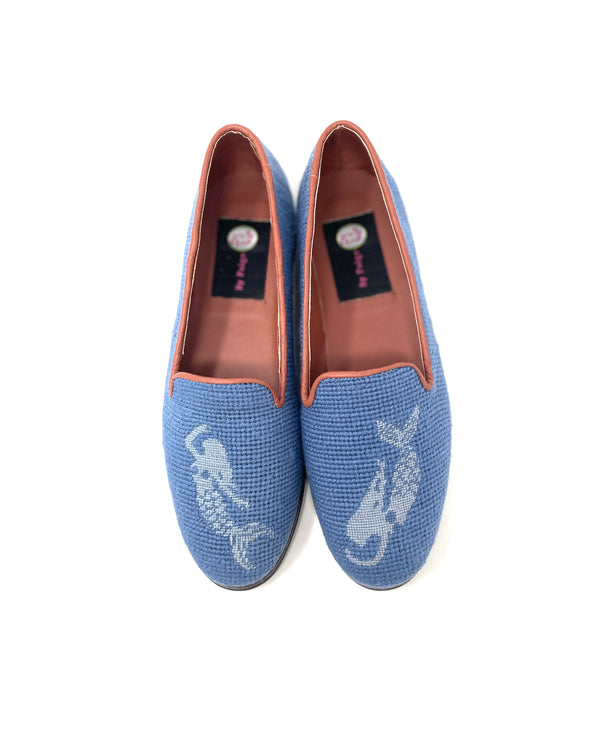 Nell Mermaid Needlepoint Loafers