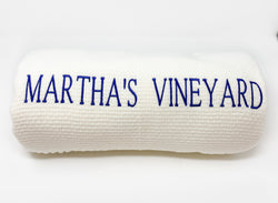 A Soft Idea Grain of Rice MARTHA'S VINEYARD Throw - Cream