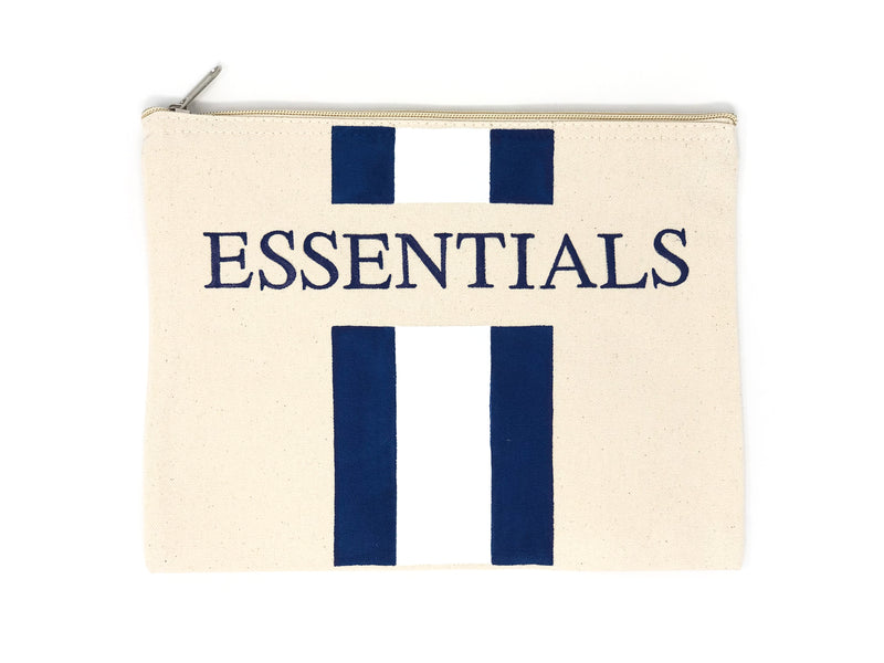 Canvas Pouch with Hand Painted ESSENTIALS