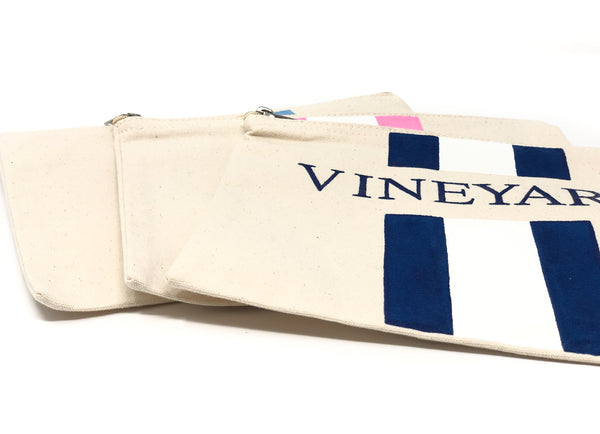 Canvas Pouch with Hand Painted VINEYARD