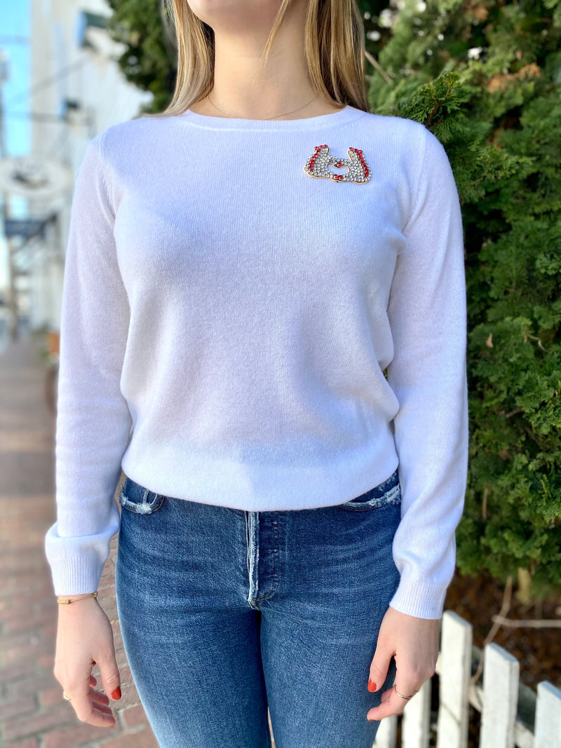 Never A Wallflower Heart Fingers Sweater