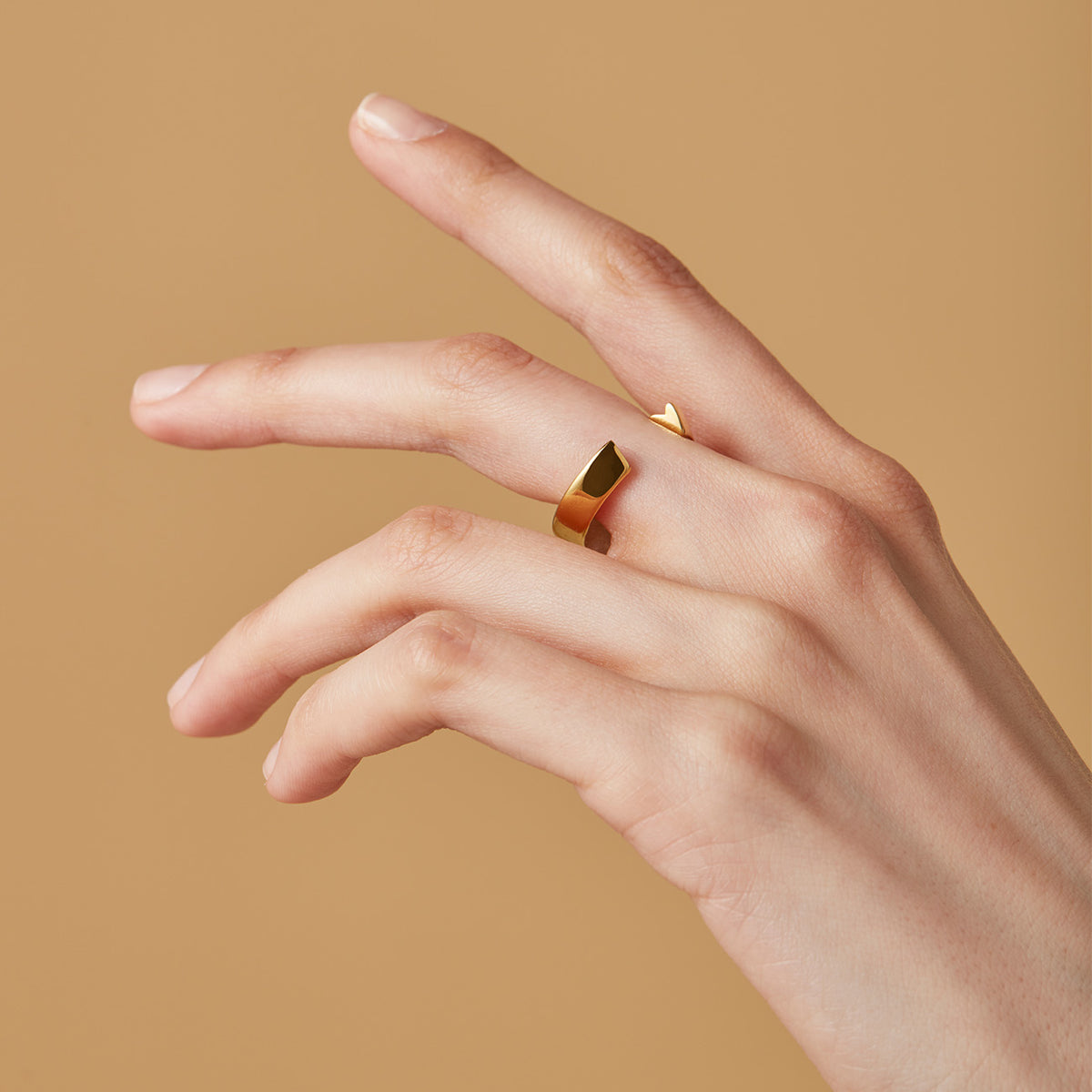 【Jenny Bird】Art Heart Ring ★ハート リング カクテルリング Art Heart Ring - Gold | JENNY BIRD