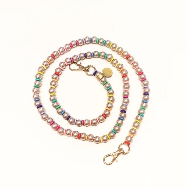Alix Mask Chain - Pearl/Rainbow