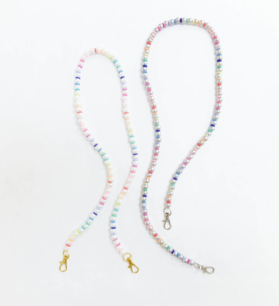 Alix Mask Chain - Pearl/Rainbow