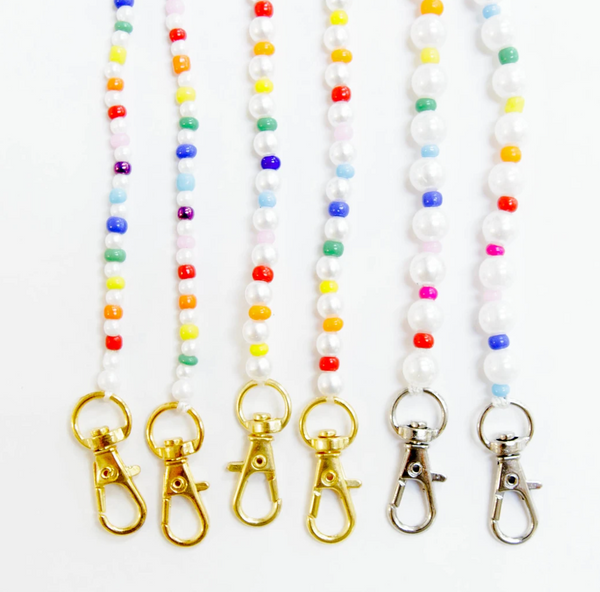 Rainbow Pearl Mask Chain