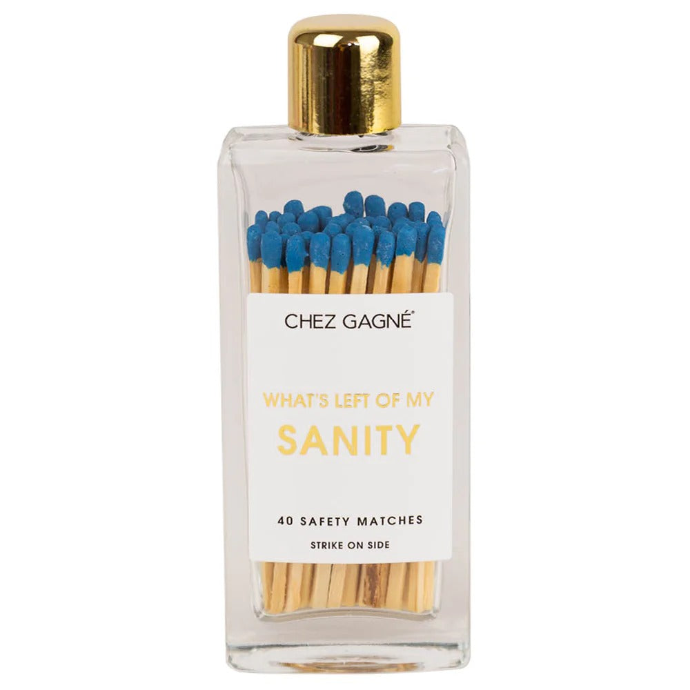 Left Of My Sanity Glass Bottle Matches
