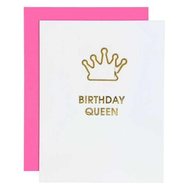 Chez Gagne Birthday Queen PaperClip Card