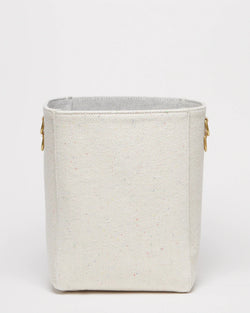Salt Paloma Bucket Tote - White Denim