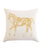 Polo Pony Pillow - Gold