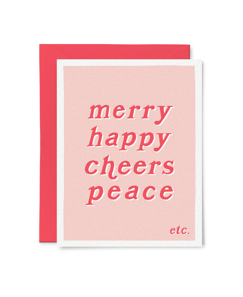 Tiny Hooray Merry Happy Etc. Card