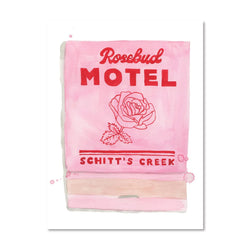 Furbish Studio Rosebud Motel Schitt's Creek Matchbook Watercolor Print