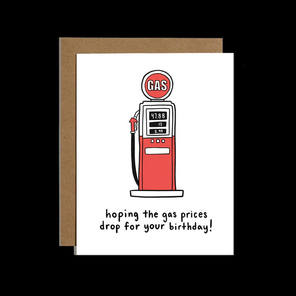 Brittany Paige Gas Prices Drop Birthday Card