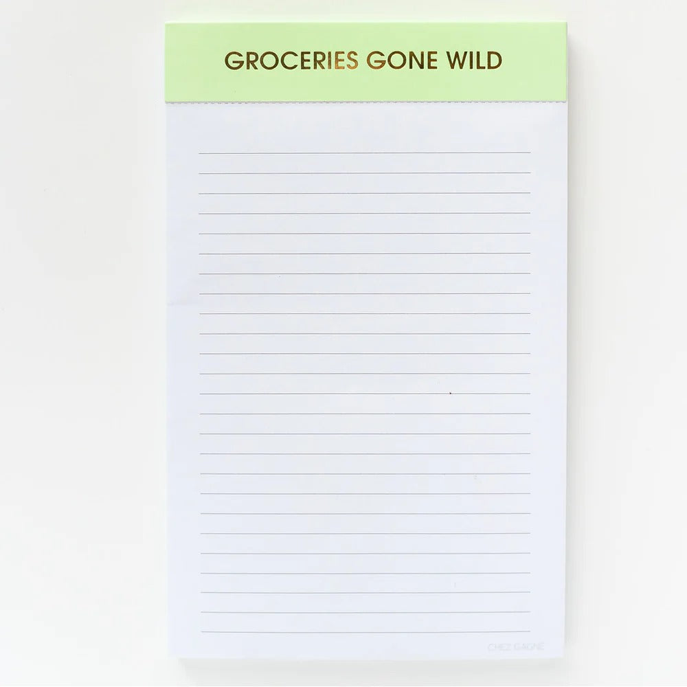 Groceries Gone Wild Notepad