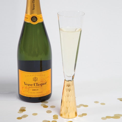 8 Oak Lane Gold Geo Champagne Glass Set