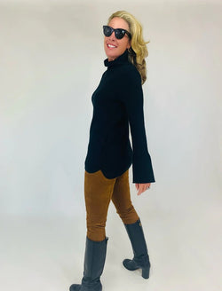 Burgess Laura Tunic Sweater - Blacklead