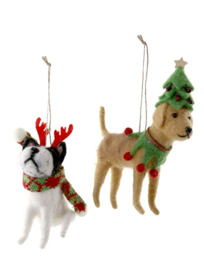 Cody Foster Felt Friends Dogs Ornament