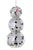 Mirrorball Snowman Ornament