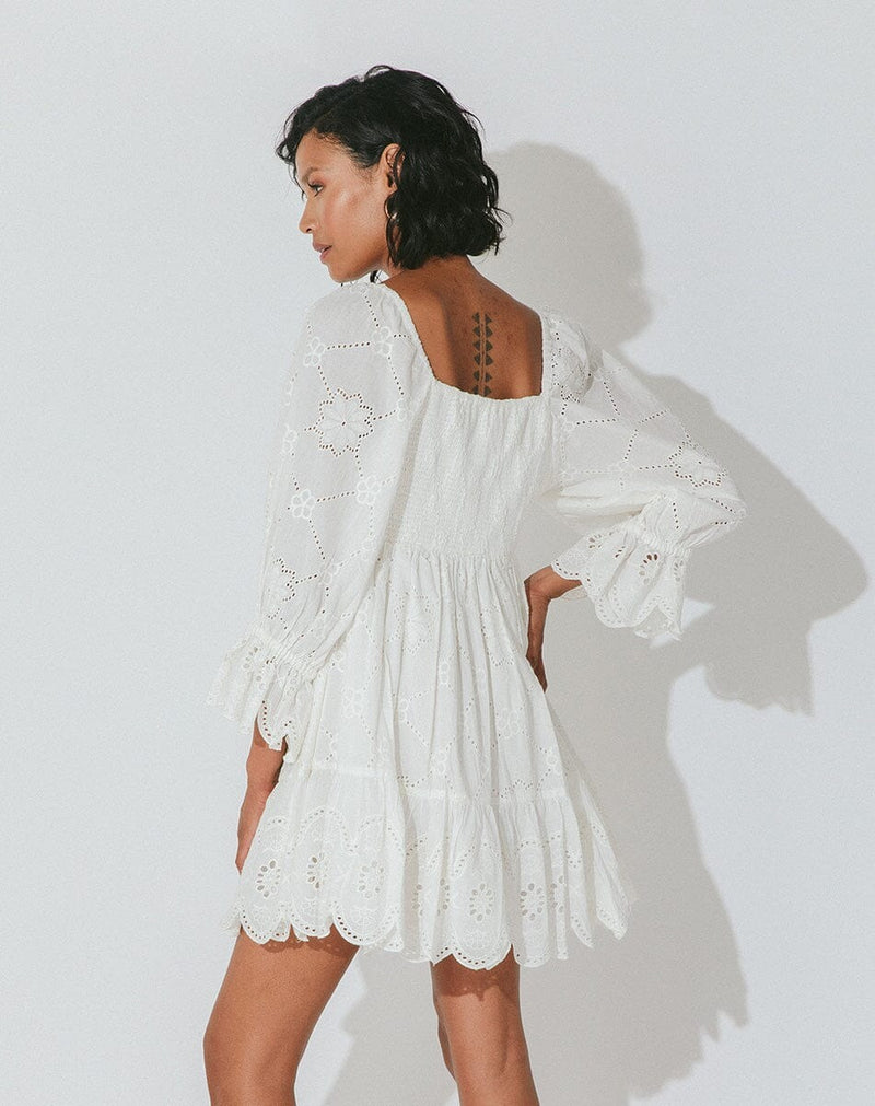 Leona Mini Dress - Ivory